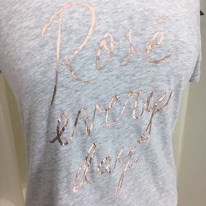 M GAP Metallic /"Rose Everyday/" Print T-Shirt For Women in Gray Size XS L